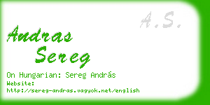 andras sereg business card